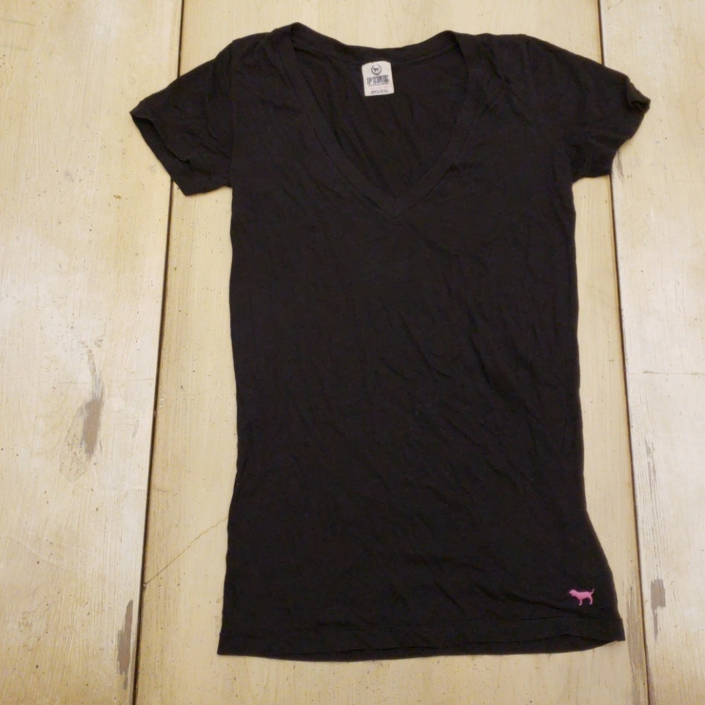 PINK V-neck tee